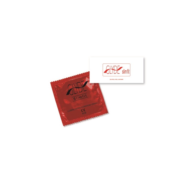 GLYDE Slimfit Natural Condoms (Bulk 100)